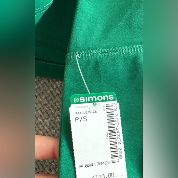 Free People Movement Workout Set Green Crop Top & Leggings– Size Small– BNWT - Picture 15 of 16